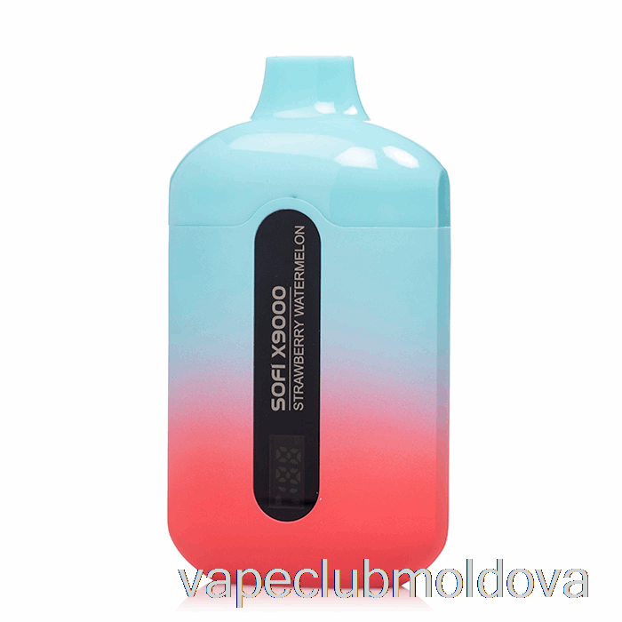 Kit Vape Pod Sofi X9000 Inteligent De Unică Folosință, Căpșuni Pepene Verde